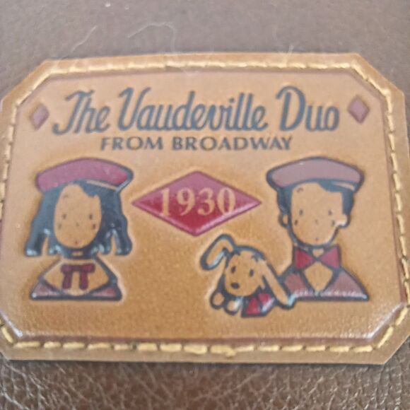 Vtg Sanrio The Vaudeville Duo Backpack Brown Japan Sachel 2 Way Brown HTF main image 13